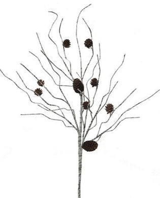 BIRCH SPRAY W/CONES X3 25