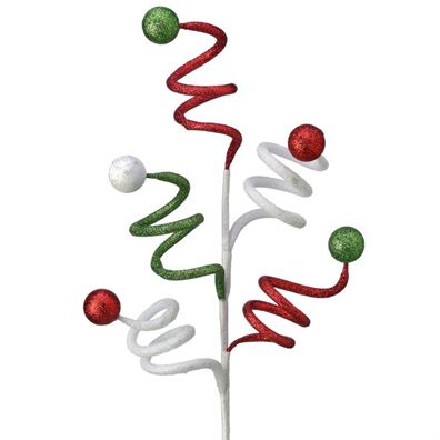 GLITTER CURLY BALL SPRAY 24