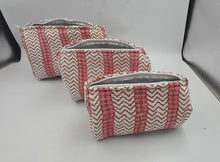 Blush Chevron Quilted Cosmetic Bag (3 Sizes, Sold Individually)