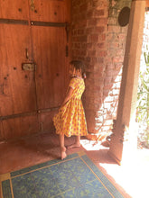 Golden Marigold Wrap Dress – Kids Block Printed Wrap Dress