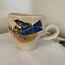 Hand Painted Bird Mug