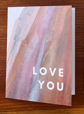 Love You Greeting Card by Gina Gaetz