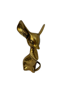 Vintage/Previously Adored Brass Mouse