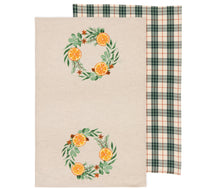 Cedar & Citrus Wreath Dishtowels (Set of 2)