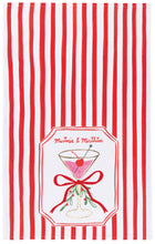Mistletoe & Martinis Embellished Dishtowel