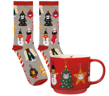 Bauble Cats Holiday Mug & Socks Set
