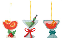 Mistletoe & Martinis Felt Christmas Tree Ornaments (Multiple Styles)