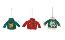 Merry Knitmas Felt Christmas Tree Ornaments (Multiple Styles)