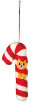 Bauble Cats Felt Christmas Tree Ornaments - 3 Assorted Styles