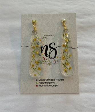 Hydrangea & Wisteria Drop Earrings