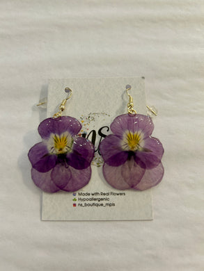 Pansy Earrings