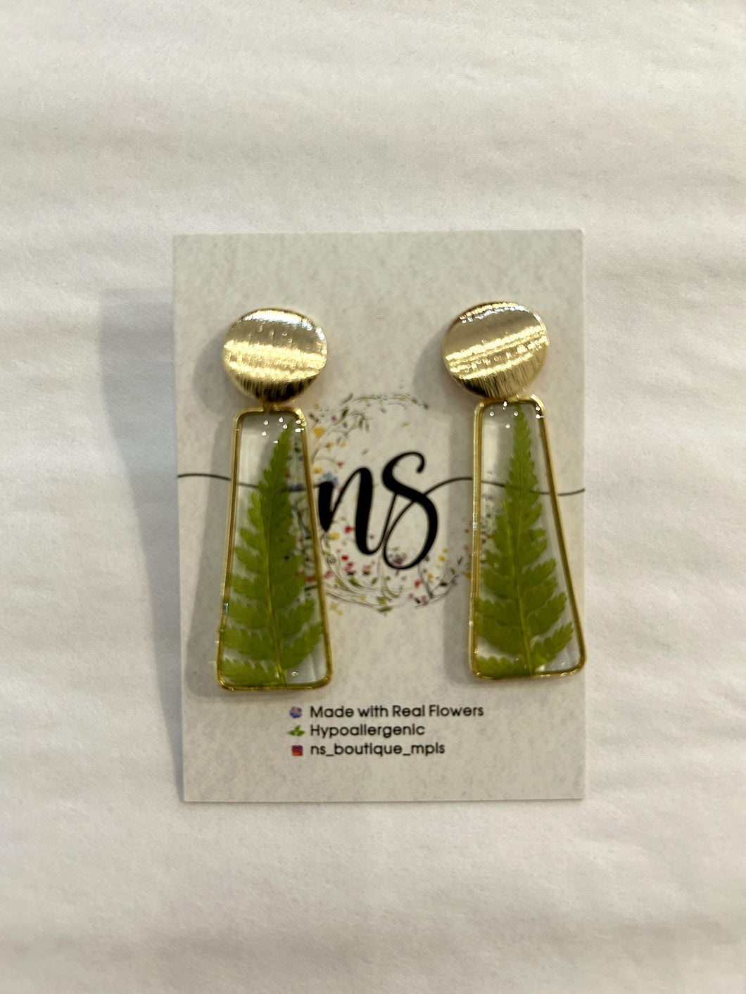 Fern Drop Earrings