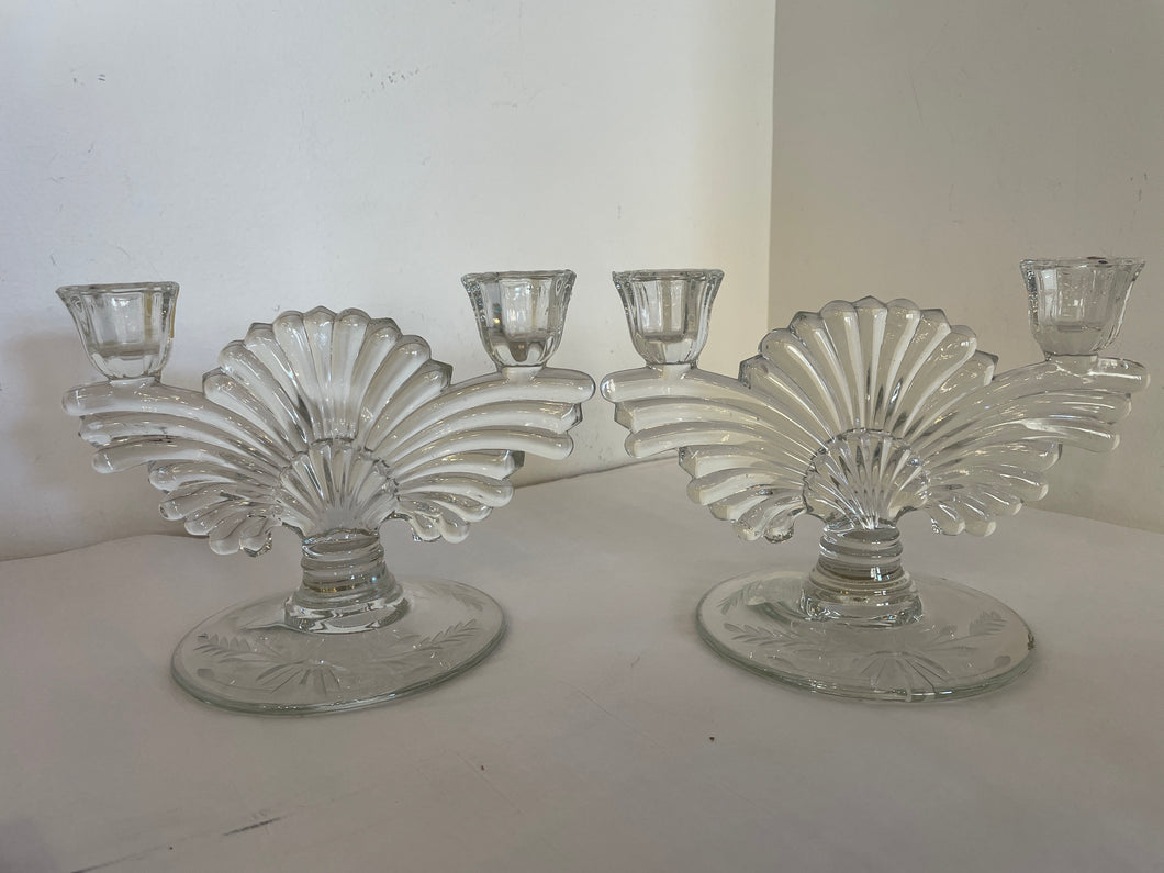 Vintage/Previously Adored Glass Candle Sticks (Multiple Options)