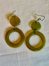 Earrings - Double Circle Earrings, Color Lacquer - Handcrafted in Madagascar