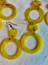 Earrings - Double Circle Earrings, Color Lacquer - Handcrafted in Madagascar