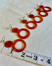 Earrings - Double Circle Earrings, Color Lacquer - Handcrafted in Madagascar