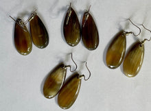 Earrings - Teardrop Zebu Horn - Handcrafted in Madagascar