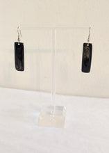 Earrings - Modern Bar Zebu Horn - Handcrafted in Madagascar