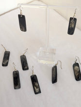 Earrings - Modern Bar Zebu Horn - Handcrafted in Madagascar