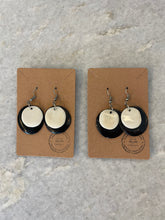 Earrings - Double Coin Horn Earrings - Handcrafted in Madagascar