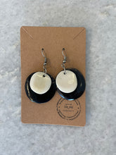 Earrings - Double Coin Horn Earrings - Handcrafted in Madagascar
