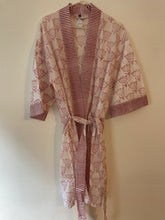 Ruby Red Tulip Kimono Robe - Short