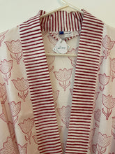 Ruby Red Tulip Kimono Robe - Short