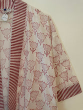 Ruby Red Tulip Kimono Robe - Short
