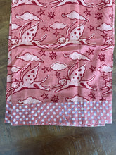 Drawstring Pajama/Jammie Pants--Dabu Cosmic Kitty, Hand Block Printed