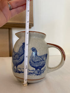 Vintage/Previously Adored Chickens Pitcher