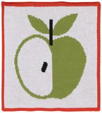 Apple a Day Knit Dishcloth (Set of 3)