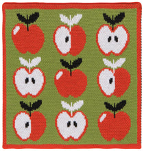 Apple a Day Knit Dishcloth (Set of 3)