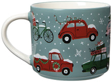 Holiday Traffic Christmas Mug with Lid