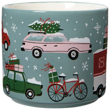 Holiday Traffic Christmas Mug with Lid