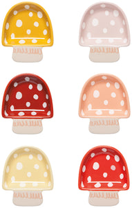 Toadstool Shaped Dip/Pinch Bowls (Multiple Colors)