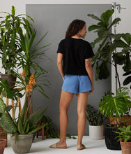 Women's Easy Crop Organic Cotton Slub Tee - Black