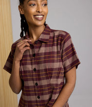 Josephine Organic Cotton Flannel Dress - Fudge