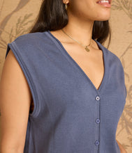 Perri Fair Trade Organic Cotton Vest - Indigo