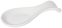 White Stoneware Spoon Rest
