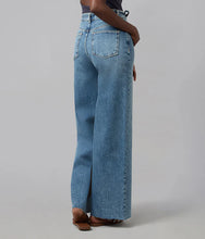 Milan Ultra High Rise Wide Leg Jeans - Divine Blue