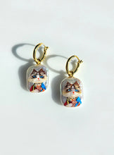 Hand-Painted Baroque Pearl Dangle Earrings