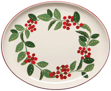 Merry Berry Christmas Oval Dish