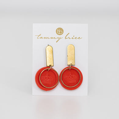 Poker Power Earrings by Local Maker Tammy Brice