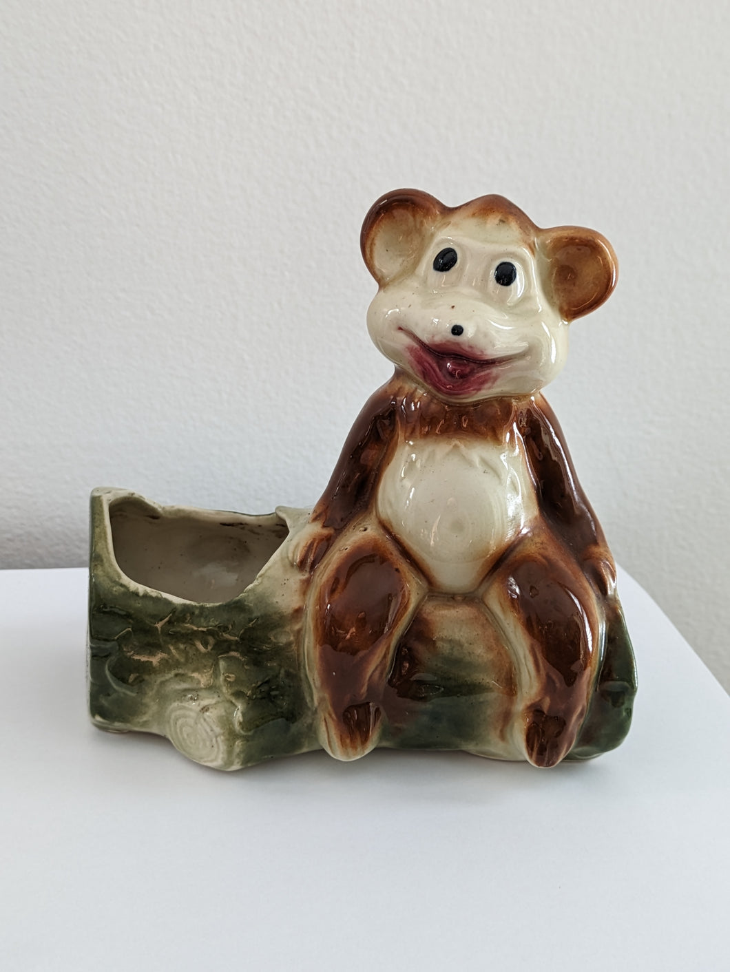 Previously Adored/Vintage Seated Bear Planter