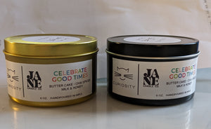 "Celebrate Good Times" Custom Curiosity Candle by JANE Candle Co.