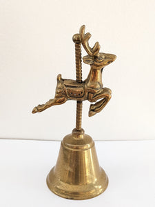 Vintage Brass Reindeer Bell