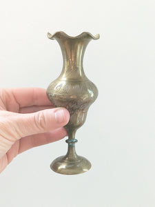 Vintage Brass Mini Bud Vase