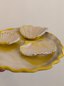 Hand Painted Shell Plate