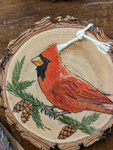 Cardinal Ornament by Alyssa Rose