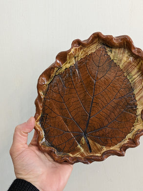 Large American Basswood Leaf (With Wire) by Jennica Kruse